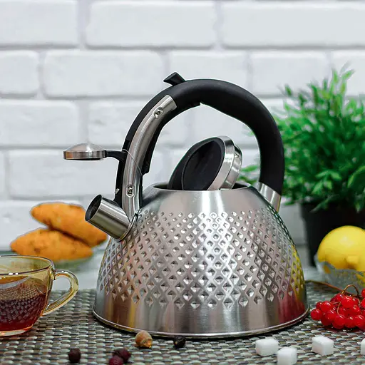 Чайник із нержавіючої сталі Edenberg EB-8830 зі свистком для газової плити - фото 4