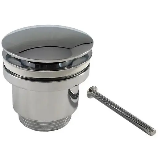 Донний клапан Frap F62, автомат, 1 1/4", хром, Хром - фото 1