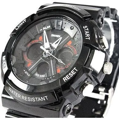 Чоловічий спортивний годинник Skmei 0966 (Чорний) - фото 9