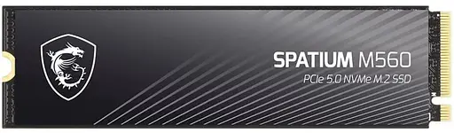 Накопитель SSD MSI m.2 NVMe 1TB Spatium M560 PCIe 5.0x4 3D NAND TLC (S78-440L0F0-P83) - фото 1