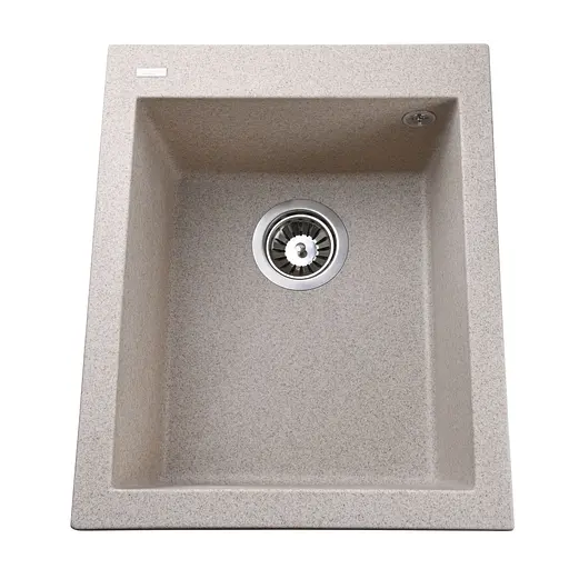 Гранитная мойка Globus Lux Lama миндаль 410x500 мм А0008, Терра - фото 1