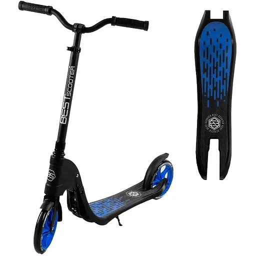 Самокат Best Scooter 92х48х104 см Чорно-синій 000231382