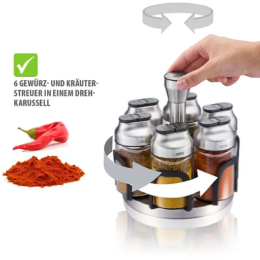 Набір ємностей для спецій Gefu Kippo 6 шт. (33733) - фото 5