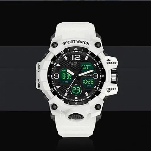 Чоловічий наручний годинник Sanda Snow (Білий) - фото 5