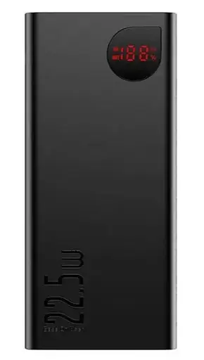 Павербанк Baseus Adaman Metal Digital Display 20000 mAh Quick Charge 22.5 W Черный - фото 2