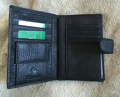 Мужской кожаный кошелек Marco Coverna 13.5х10х3 см acs0024472 - фото 2