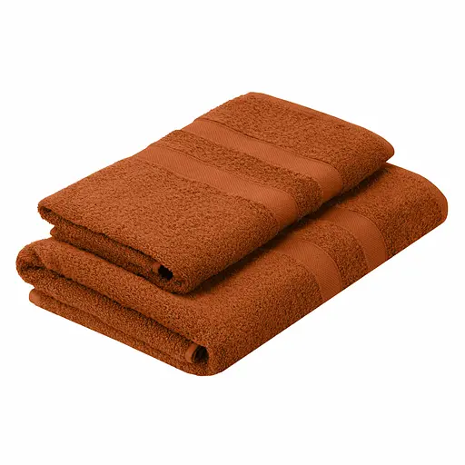 Набор полотенец махровых Ardesto Splendid 50х90 см 70х140 см 2 шт. 100% хлопок терракотовый (ART2359TE)  - фото 2