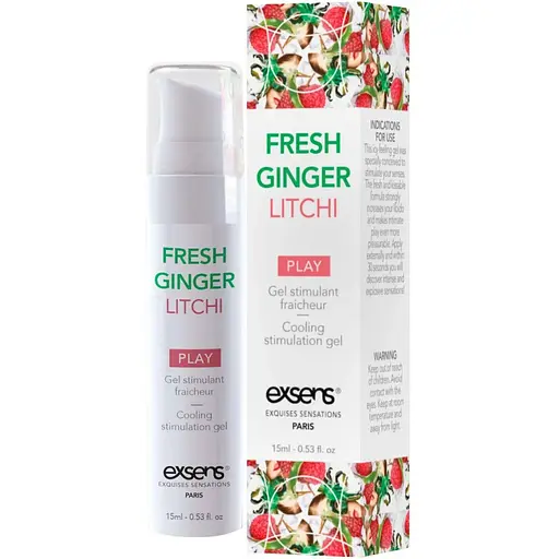 Стимулювальний гель Exsens Kissable Fresh Ginger Litchi 15 мл