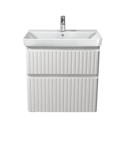 Тумба Мойдодир Fluffy 70-U з умивальником Vivace 70 Білий матовий - фото 5