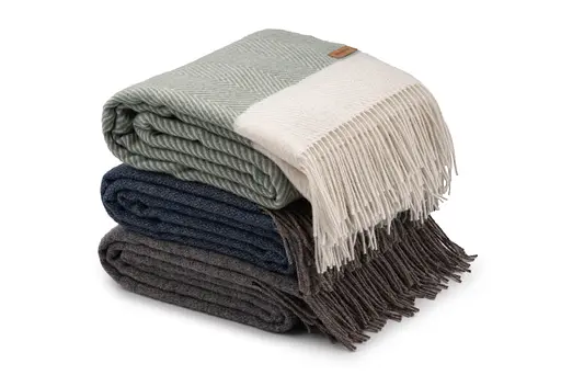 Плед Ardesto Leonardo Bianco 140x200 см 100% зеленая шерсть (ART0504LB) - фото 9