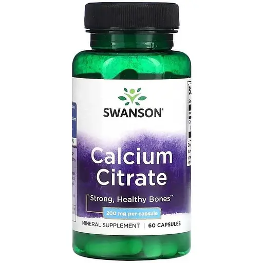 Кальция цитрат Swanson Calcium Citrate 200 mg 60 caps (1086-100-13-1349710-20)
