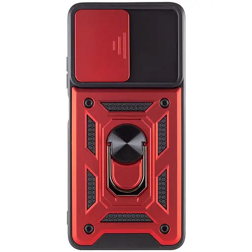 Чехол Ummi Camshield Serge Ring для Xiaomi Redmi Note 11 (Global) / Note 11S Красный - фото 3