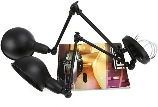 TRADE Черные ретро-регулируемые настенные светильники - фото 3