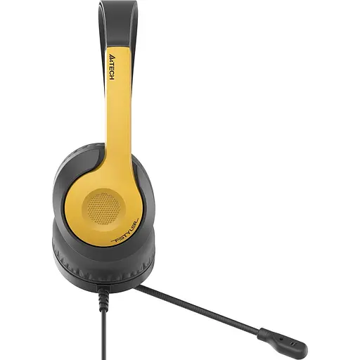 Гарнітура A4Tech A4-Tech FH100U USB Black-Gold (FH100U (Bumblebee)) - фото 4