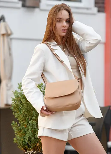 Сумка женская Sambag Rose BZN бежевый 20 х 24 х 7 см (94000026) - фото 1