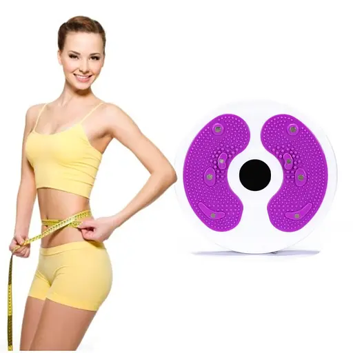 Диск масажний для схуднення "Здоров'я" FitGo Newt NE-F-145 біло-фіолетовий - фото 2