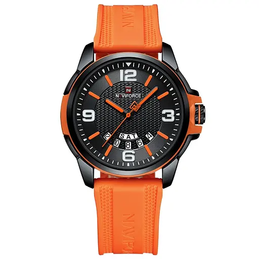 Часы наручные мужские Naviforce Young Orange Черный (3492) - фото 3