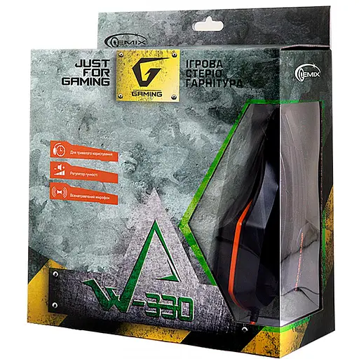 Наушники Gemix W-330 black-orange - фото 4