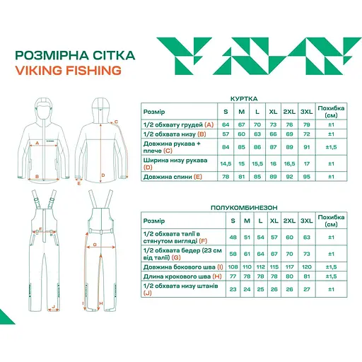 Костюм зимний Viking Fishing Yeti M blue - фото 15