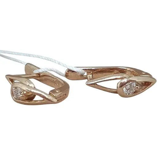 Золоті сережки Гаразд з діамантами. 3032733