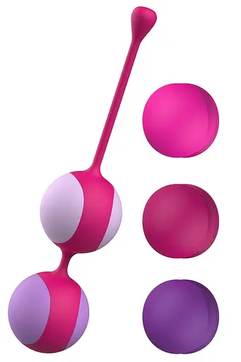 Вагінальні кульки Liebe Pleasure Toys Kewos, 14 см, помаранчевий - фото 2