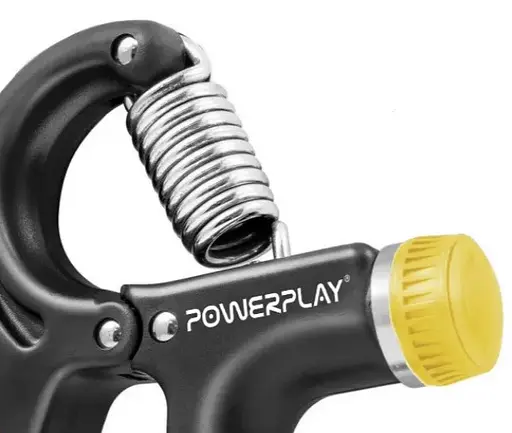 Еспандер кістьовий PowerPlay PP-4323 з регульованим навантаженням 10-40 кг Strength Grip Чорно-жовтий (PP_4323_Bl/Yellow) - фото 3