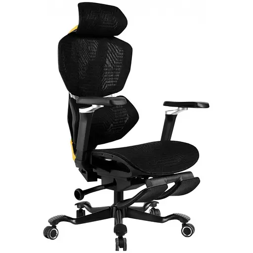 Геймерское кресло GT Racer (X-7001 Black/Yellow) - фото 4