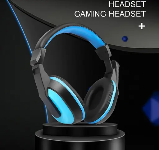 Ігрові навушники Kebidu для ПК з мікрофоном (Чорні з червоним) - фото 6