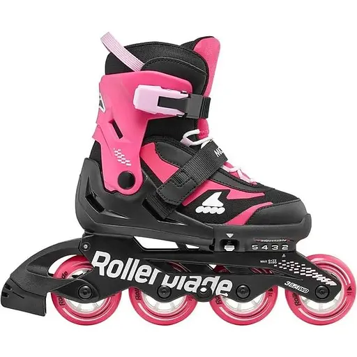 Ролики Rollerblade Microblade 33-36.5 Black/Pink (1012-86B0751530-NJ02-33-36.5) - фото 2