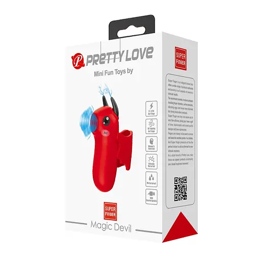 Вакуумний стимулятор клітора Pretty Love Magic Devil червоний - фото 2
