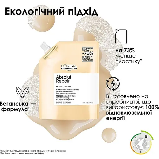 Шампунь L'Oreal Professionnel Serie Expert Absolut Repair Protein для сухого та пошкодженого волосся 500 мл - фото 5