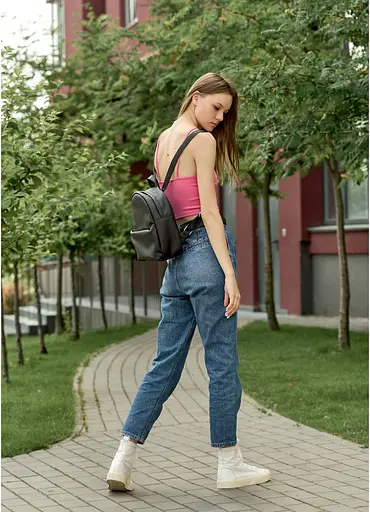 Женский рюкзак Sambag Brix KQH черный 29 х 22 х 10 см (11321001) - фото 10