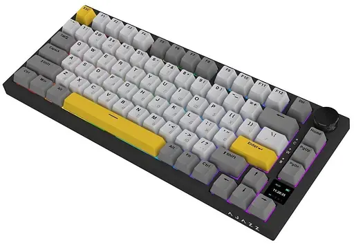 Клавиатура Ajazz AK820 PRO 75% Exploded Gift Switch Black RGB (AK820PRO-G-BGY) - фото 5