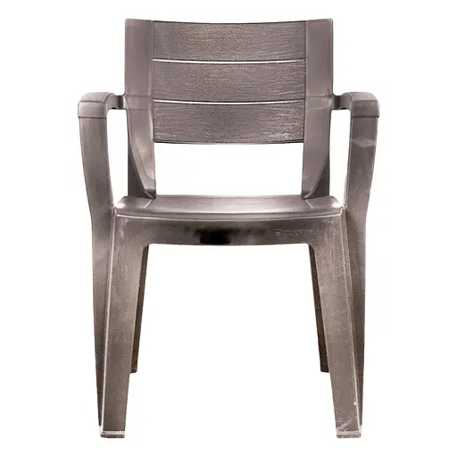 Стілець садовий пластиковий Bica Emma бежево-сірий - фото 2