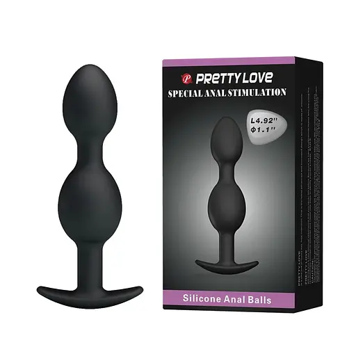 Анальна пробка Pretty Love Special Anal Stimulation 12.5 см (чорний) - фото 5