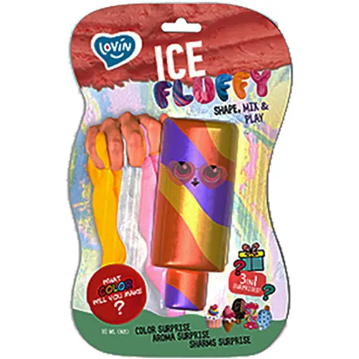 Лізун-антистрес Lovin Ice Fluffy 80127 ескімо 110 мл - фото 3