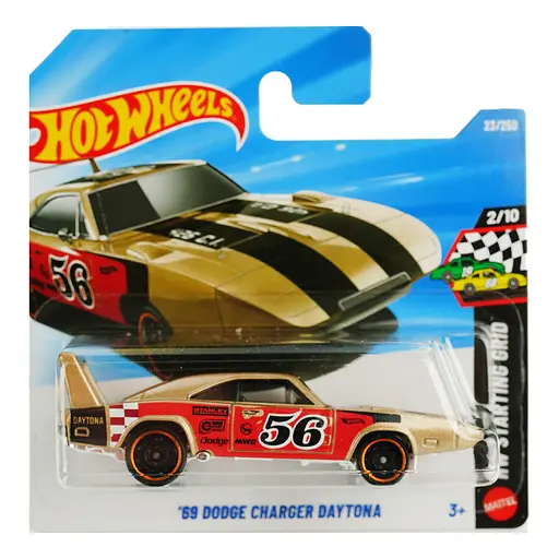 Базовая машинка Hot Wheels HW Starting Grid 69 Dodge Charger Daytona золотистая (5785) JJH97-N521