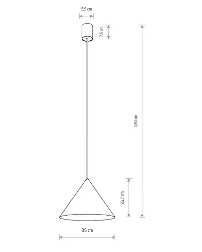 Підвісний світильник, люстра Nowodvorski 11486 Zenith M GU10 1x20W IP20 Теракотовий - фото 9