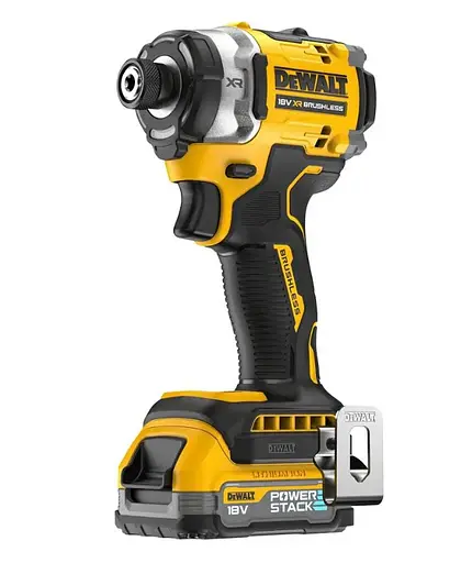 Шуруповерт ударный аккумуляторный DeWalt бесщеточный с АКБ и ЗУ (DCF860E2T) - фото 1