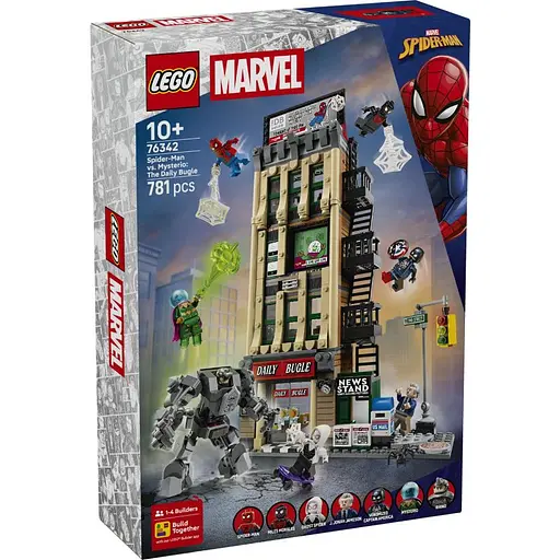 Конструктор LEGO Super Heroes Marvel Человек-паук против Мистерио: Дейли Бьюгл 781 деталь (76342)