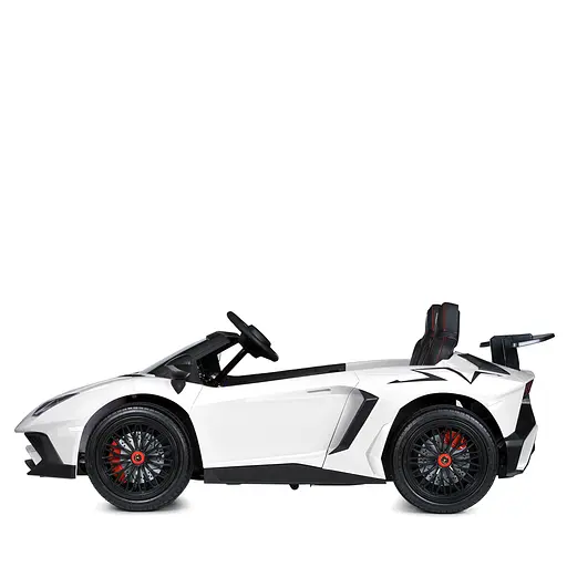 Електромобіль дитячий Bambi Lamborghini Racer M 5738AL-1 з музикою світлом Bluetooth та надувними колесами - фото 3