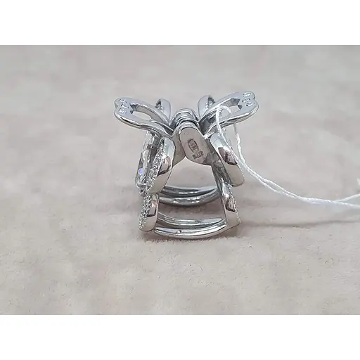 Серебряная заколка для волос Ирий с фианитами. 9311 БЕЛ - фото 4