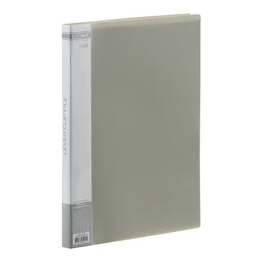 Папка А4 с боковым прижимом Jobmax, серый