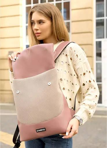 Жіночий рюкзак Sambag 37х31х14 см 000305470 - фото 4