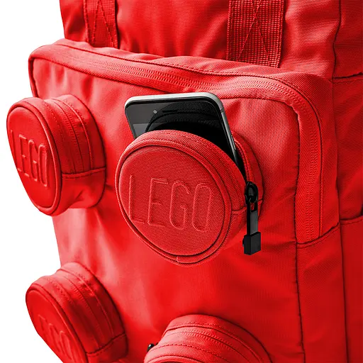 Рюкзак LEGO Brick 2 x 2, 15 л червоний (20205B-0021) - фото 4
