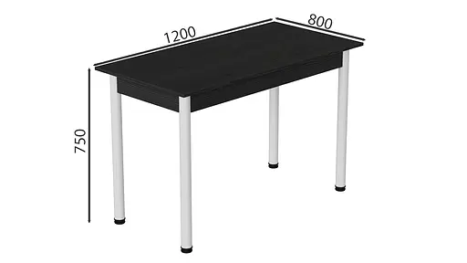 Стіл кухонний Ferrum-decor Беніта 75x120x80 Білий ДСП Сосна Кембра 16мм (FRD-105700) - фото 4