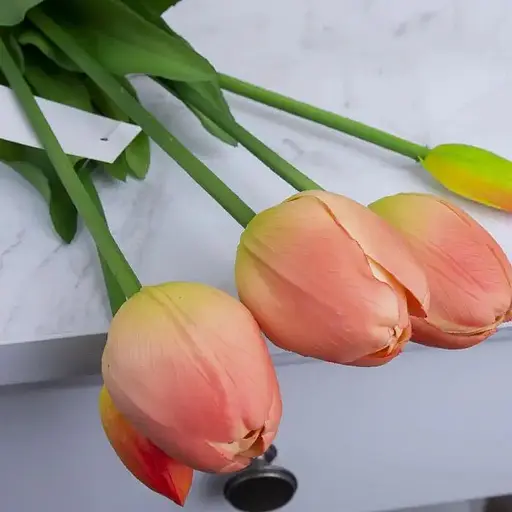 Тюльпан латексный №1389 шарик коралловый - фото 3