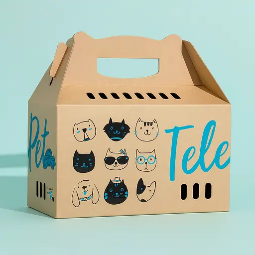 Коробка-переноска ТелеПет 45.5х22х43.5 мм    - фото 2