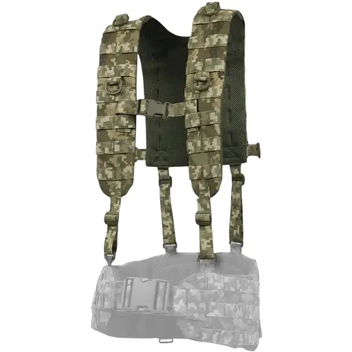 Лямки мягкие для тактических поясов РПС Kiborg с эвакуационной ручкой Pixel (1000-k3027) - фото 2