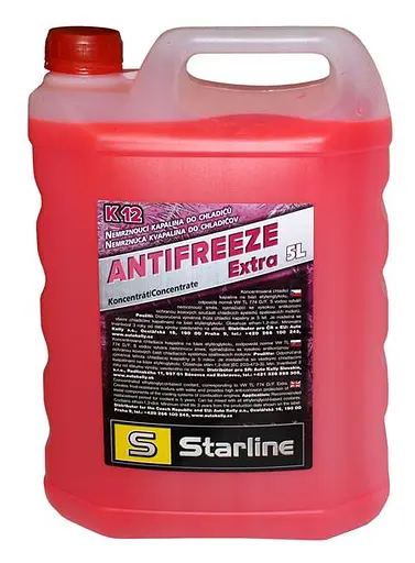 Антифриз Starline Extra K12 G-12+ концентрат рожевий -74°C 5л (NA K12-5)